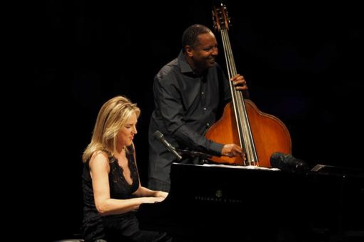Diana Krall, durante su concierto en el festival Castell de Peralada.