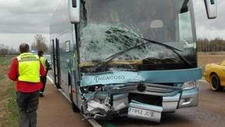 El bus accidentado.