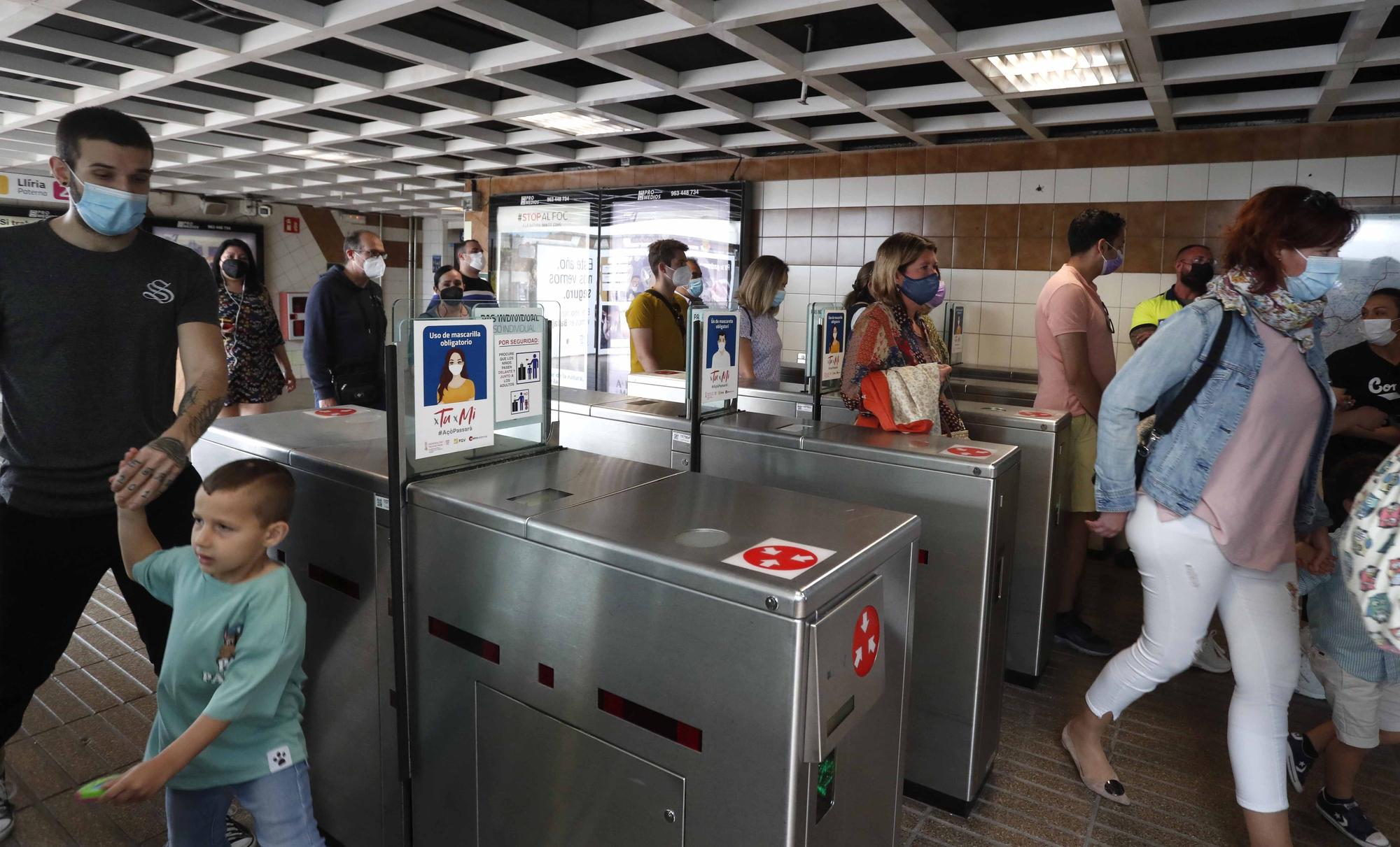 Primer domingo de servicio gratuito en Metrovalencia