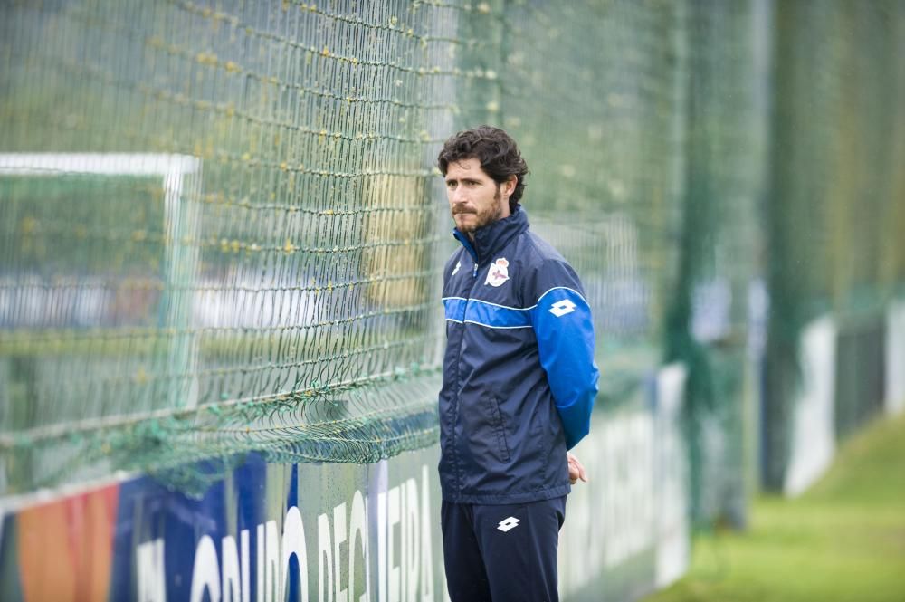 Luisinho se entrena con sus compañeros