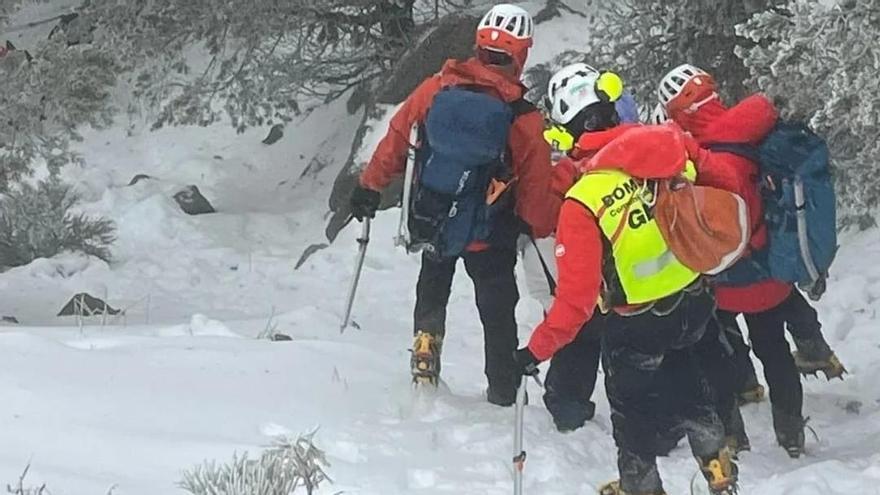 El GERA rescata a un hombre desorientado durante una ruta en Rascafría