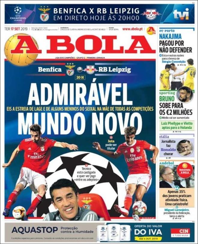 Portadas de la prensa deportiva del 17 de septiembre