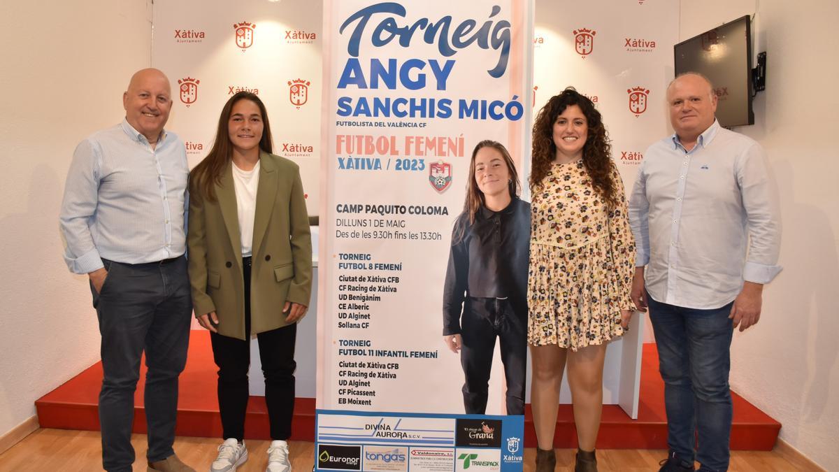 Aldavero, Sanchis, Baraza y Bernabeu en la presentación del Torneig Angy Sanchis Micó