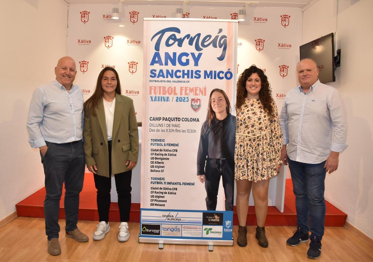 Aldavero, Sanchis, Baraza y Bernabeu en la presentación del Torneig Angy Sanchis Micó