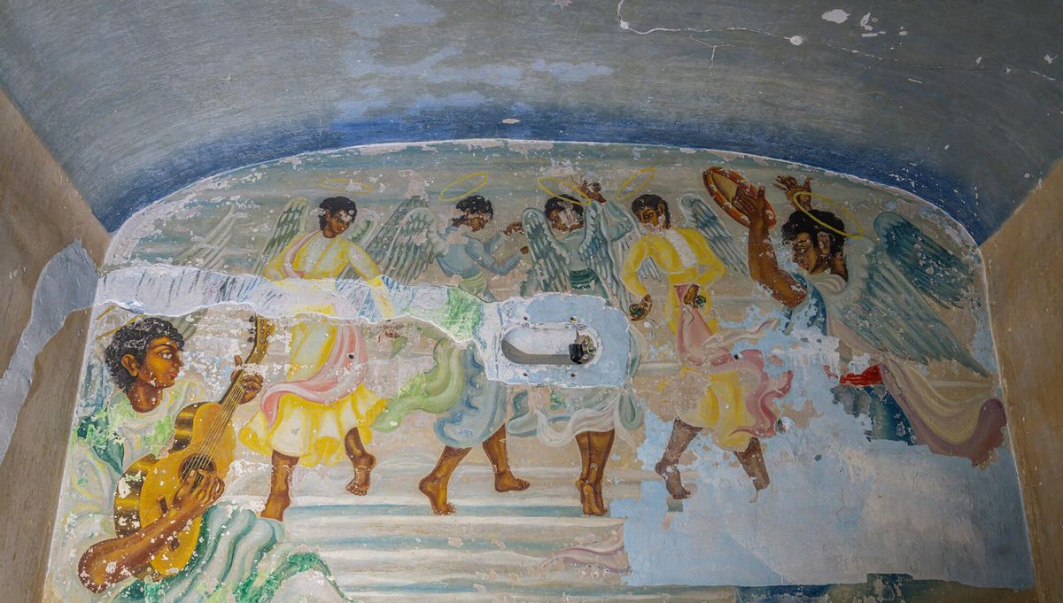 presentación de los resultados del proceso de conservación y restauración de las pinturas murales de la ‘Capilla Gitana’ en la prisión Modelo de Barcelona