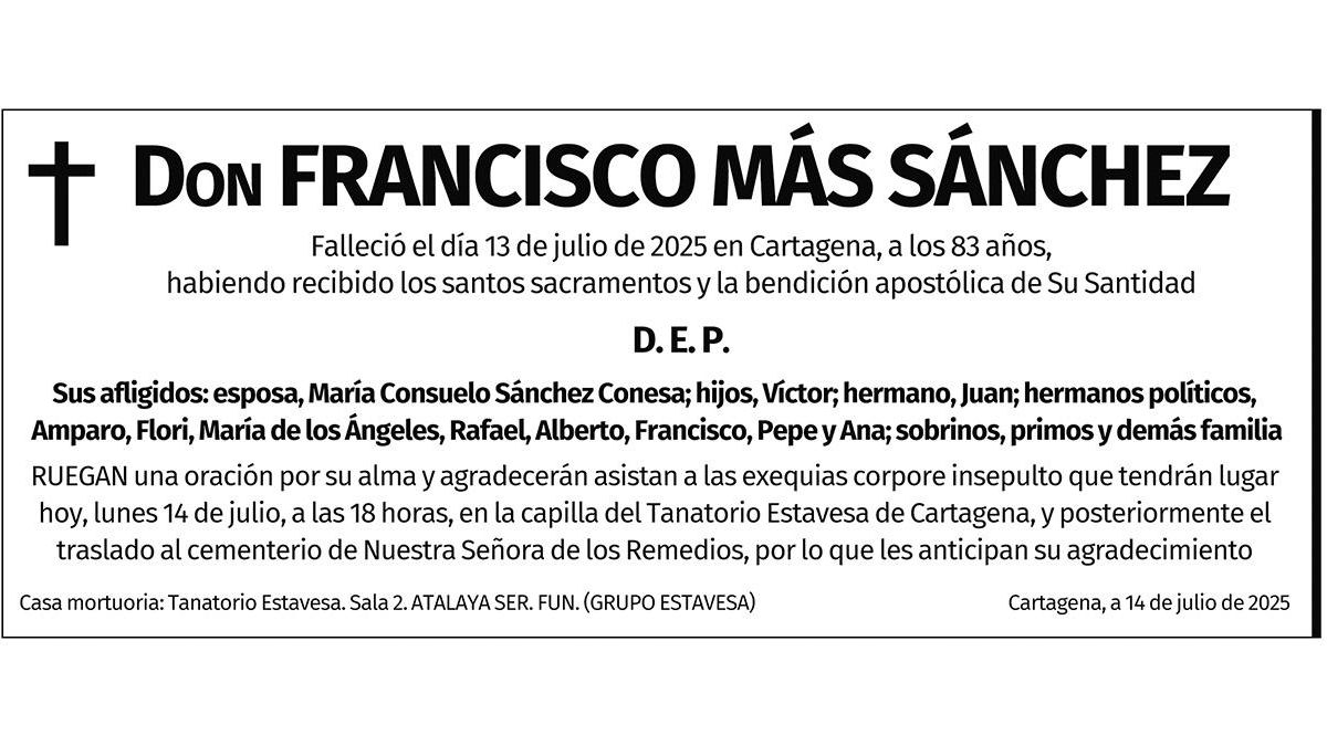 D. Francisco Más Sánchez