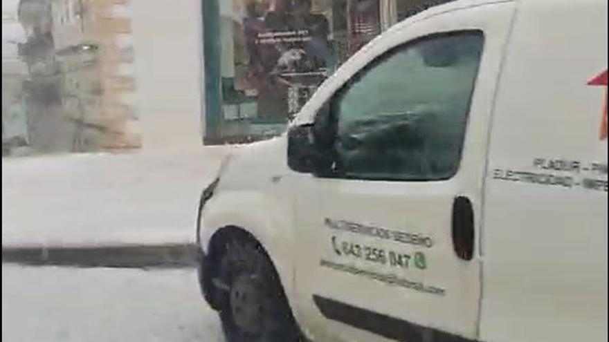 Tremenda granizada en Alhaurín El Grande este martes