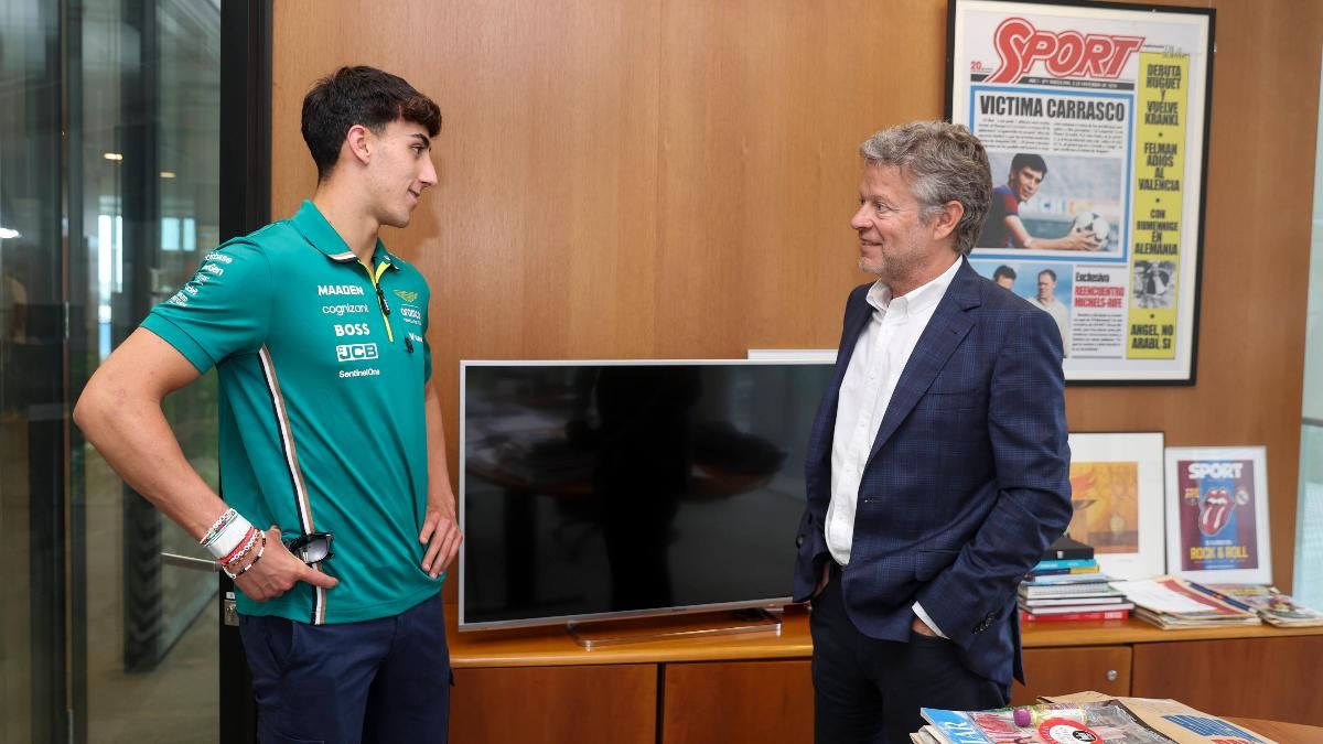 Mari Boya, con el director de SPORT, Joan Vehils