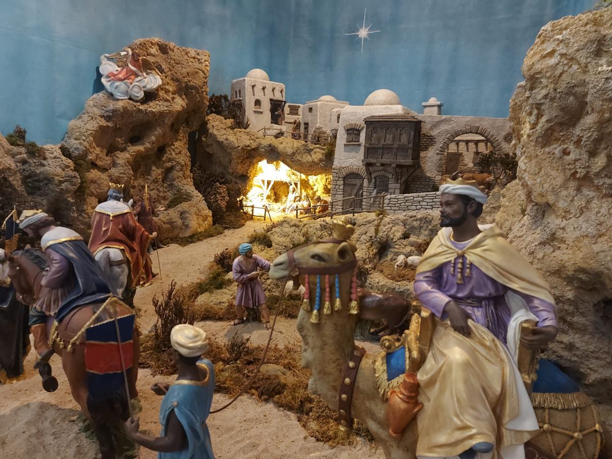 Detalle de las figuras restauradas.