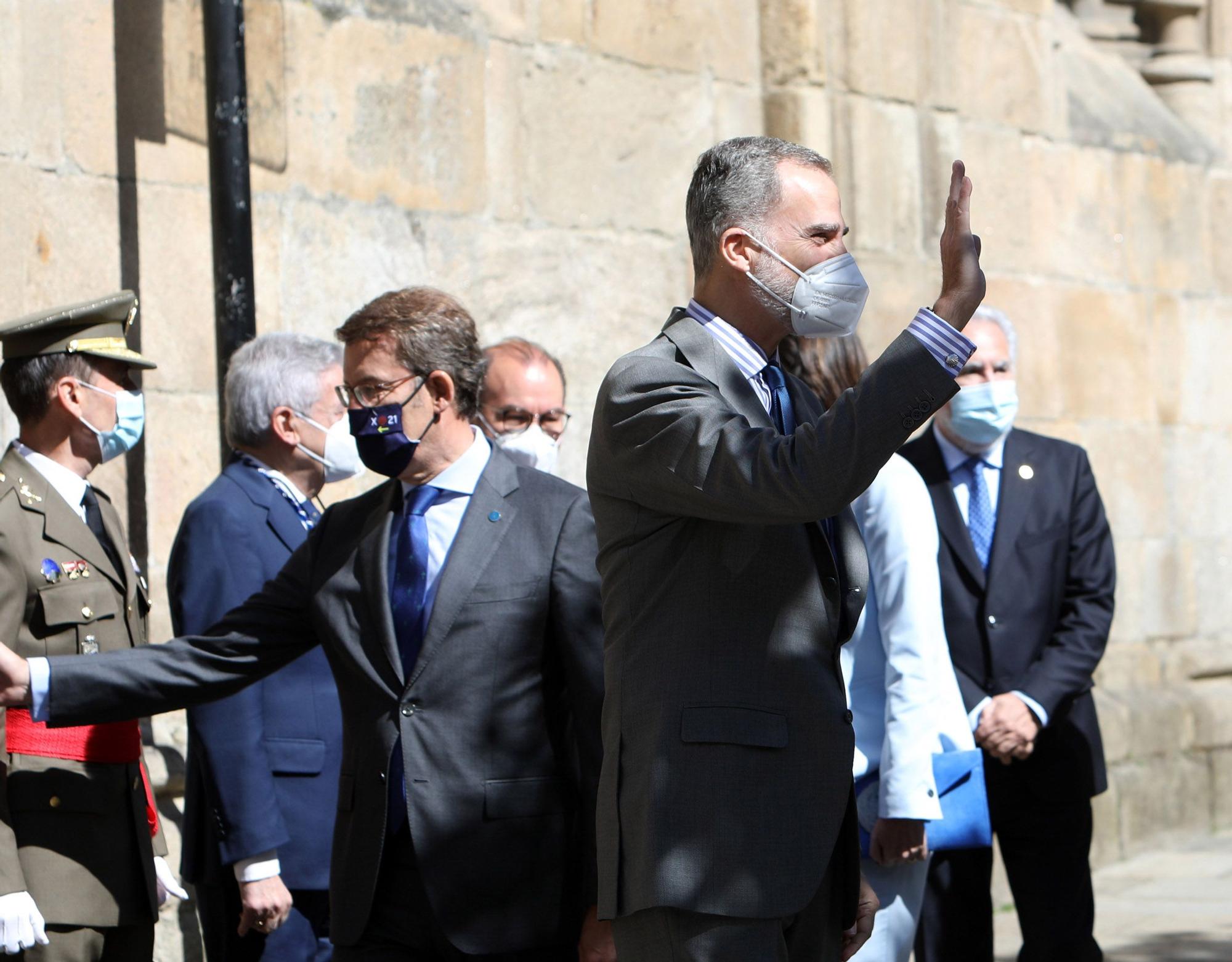 El rey Felipe VI inaugura el I Congreso Mundial Xacobeo en Santiago