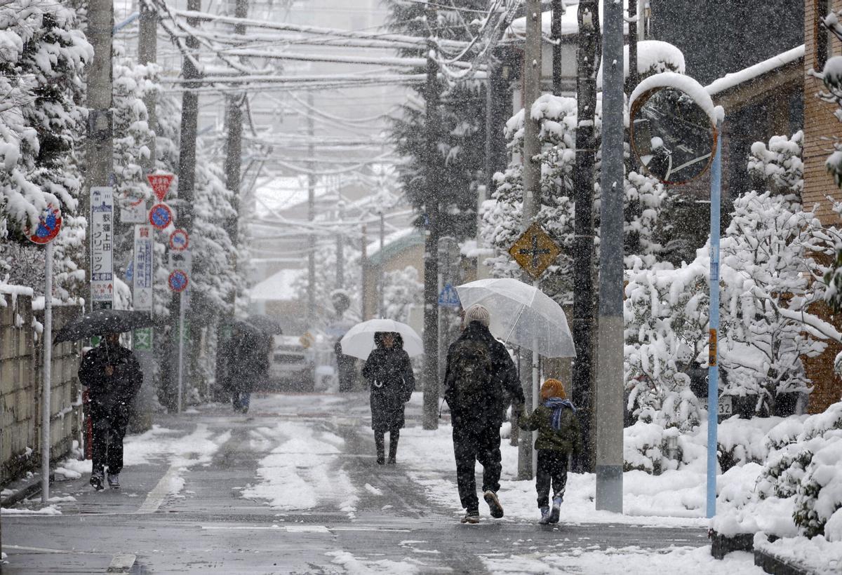 Nevadas en Japón.