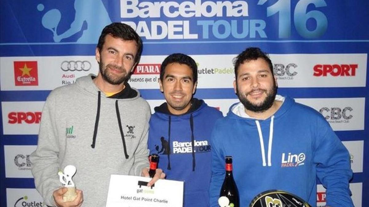 Los ganadores de la primera prueba Roger Morte y Marc García