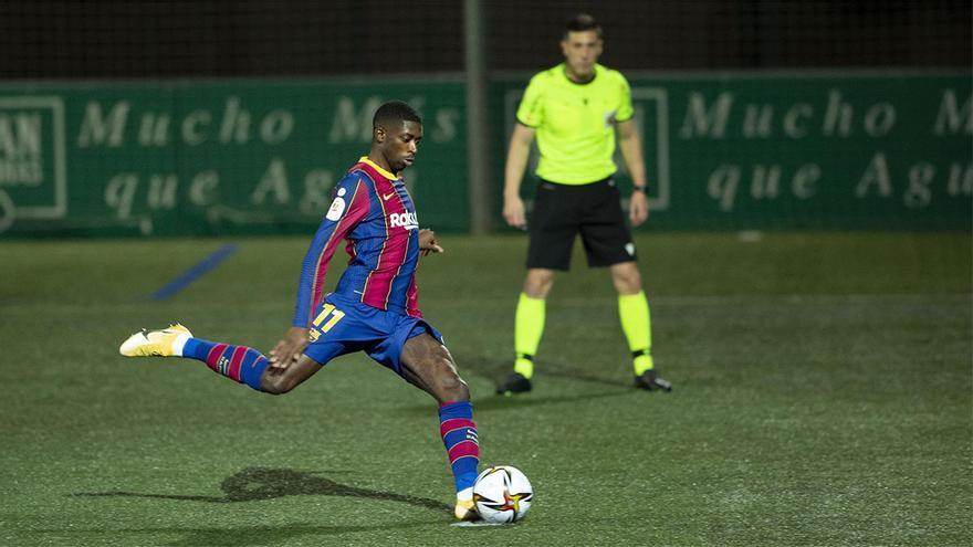 El 'picotazo' de Dembélé al Cornellà que desatascó el partido