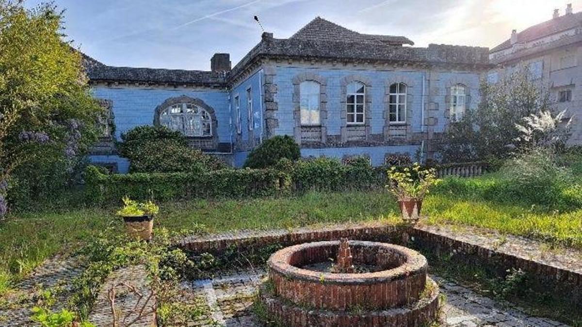 Los jardines de la histórica casa indiana Villa María de A Guarda.