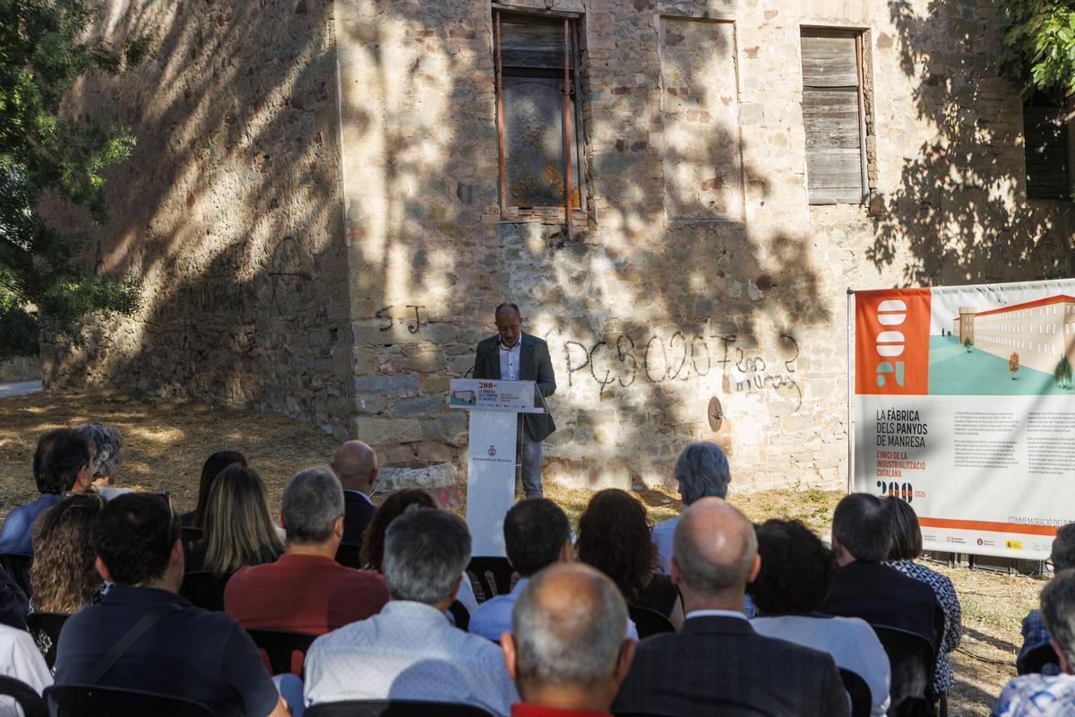 L'alcalde Marc Aloy durant la seva intervenció