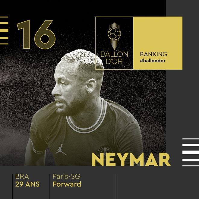 16 - Neymar Jr (Balón de Oro)