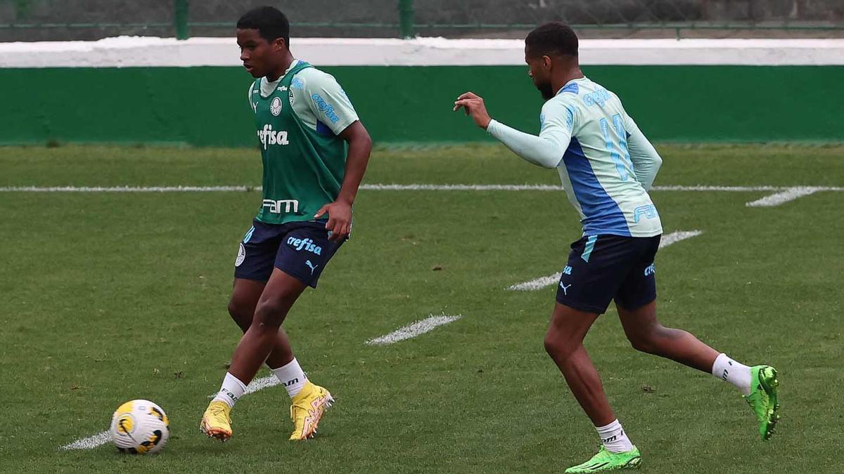 Endrick, con 16 años, ya entrena con el primer equipo del Palmeiras