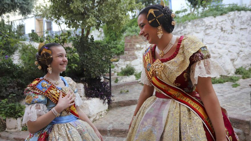 Las actuales falleras mayores de la comarca.