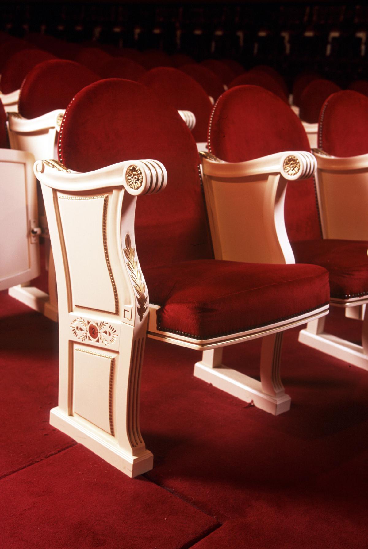 Butacas de Ezcaray Seating para el Teatro Real de Madrid.