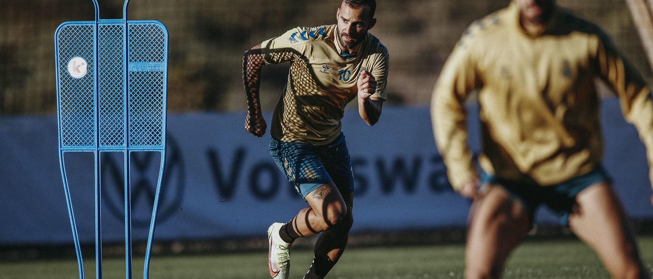 Jesé Rodríguez, en acción durante un entrenamiento.