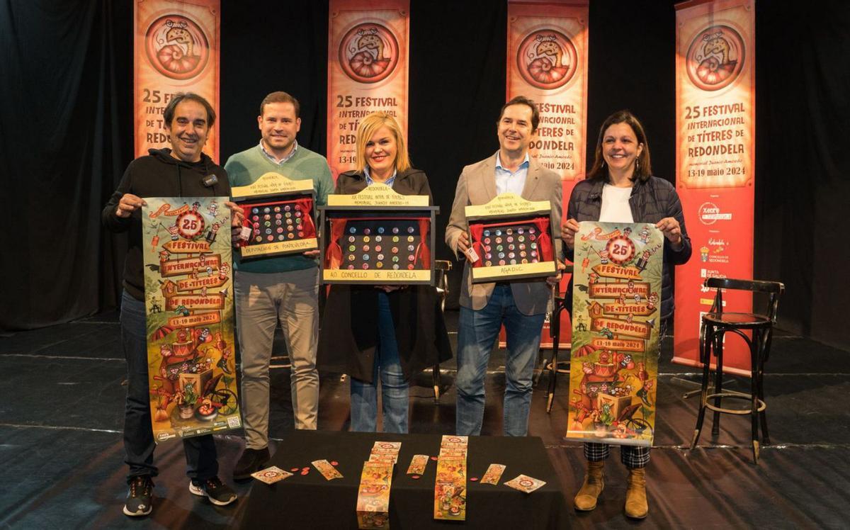 Luis Crespo, Jacobo Sutil, Digna Rivas, Jorge Cubela y Rita Pérez, ayer, en la presentación del festival. |   // FDV