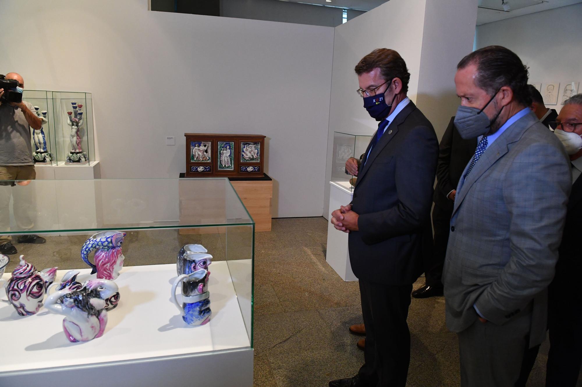 Inauguración de la exposición 'As miradas de Isaac' en la sede de Afundación