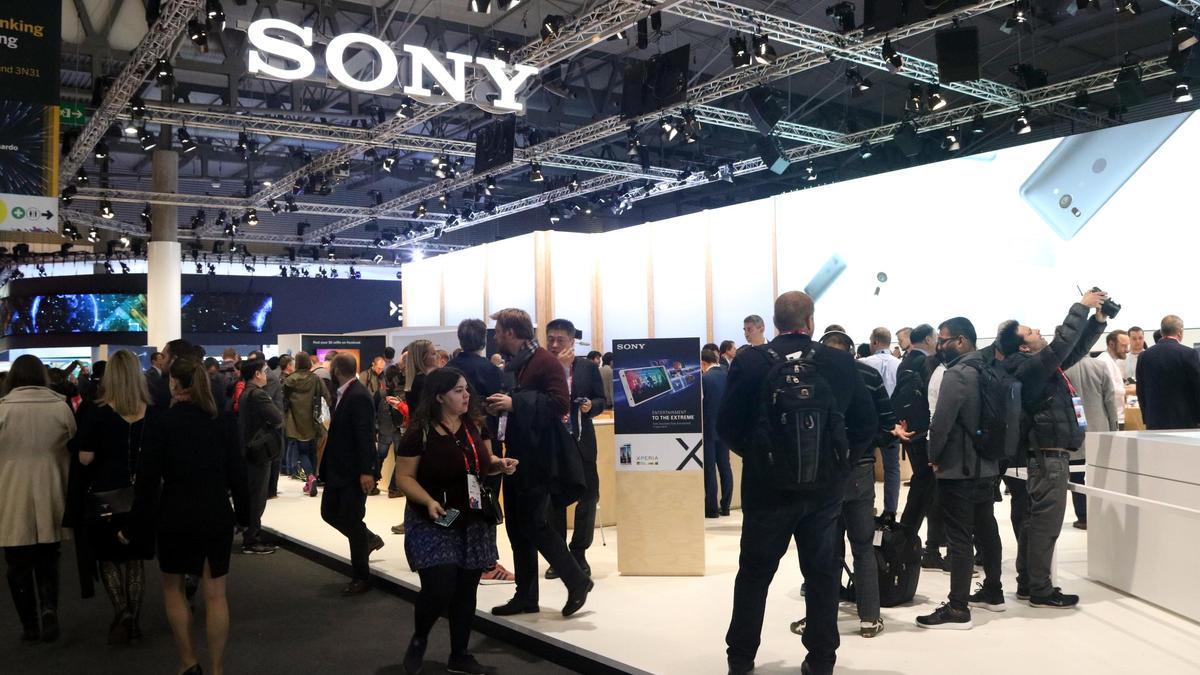 L&#039;estand de Sony al Mobile World Congress el 26 de febrer del 2018