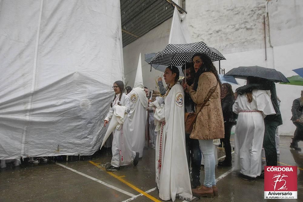 FOTOGALERIA  / Una granizada pone fin a 'La Borriquita'