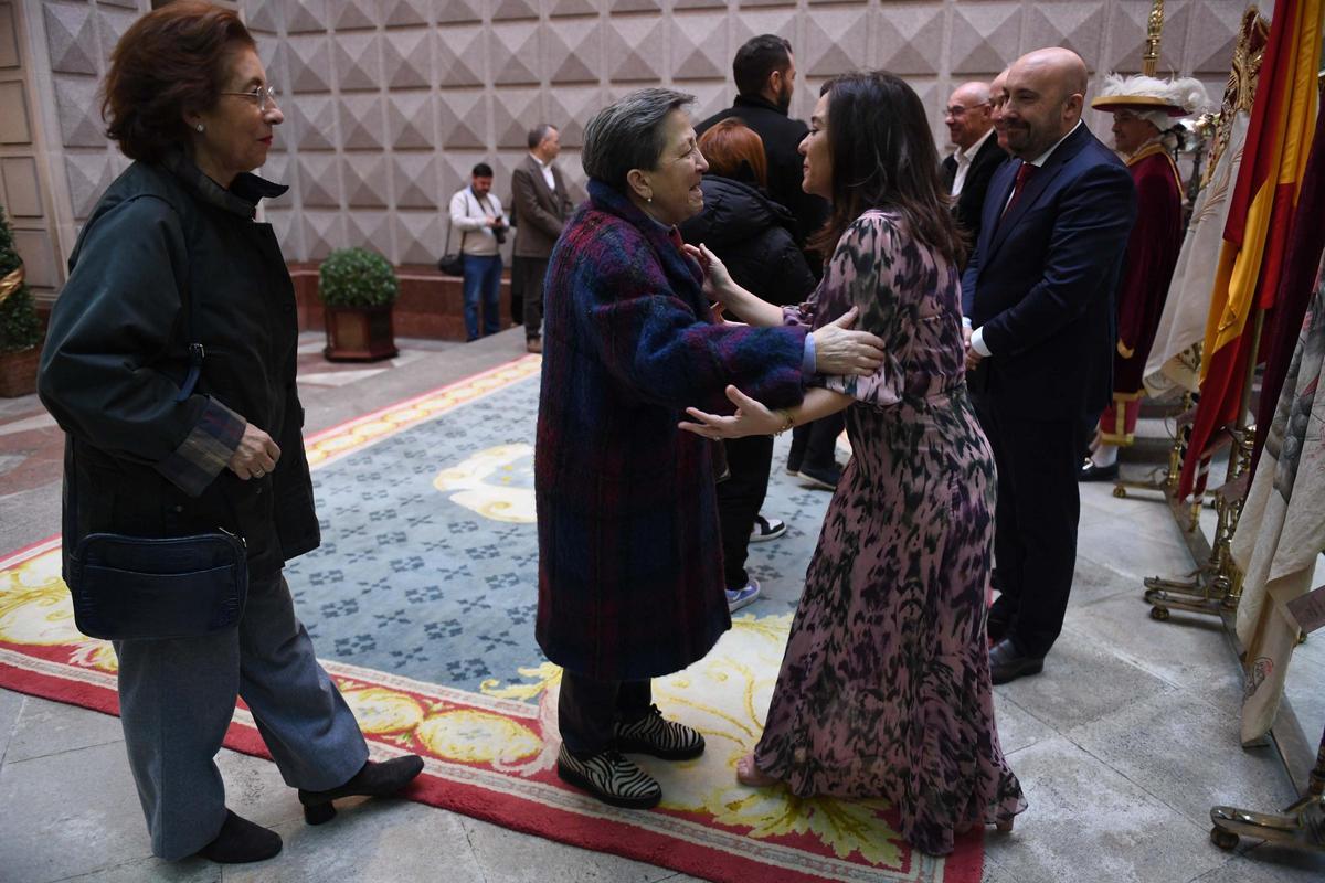 Recepción de Navidad en María Pita