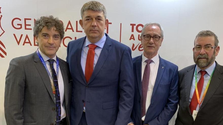 Colomer, Saez, Gisbert y Tenza, en Fitur