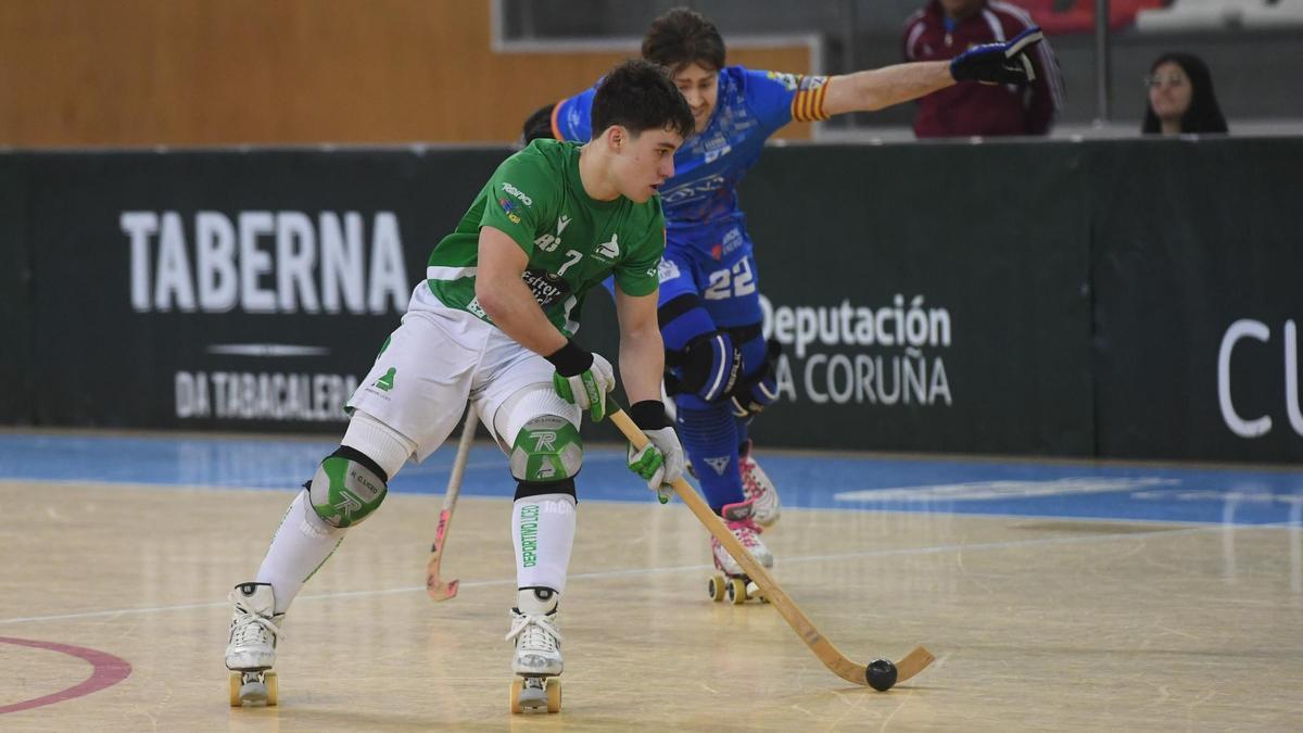 Jacobo Copa, ante el Lleida en OK Liga.