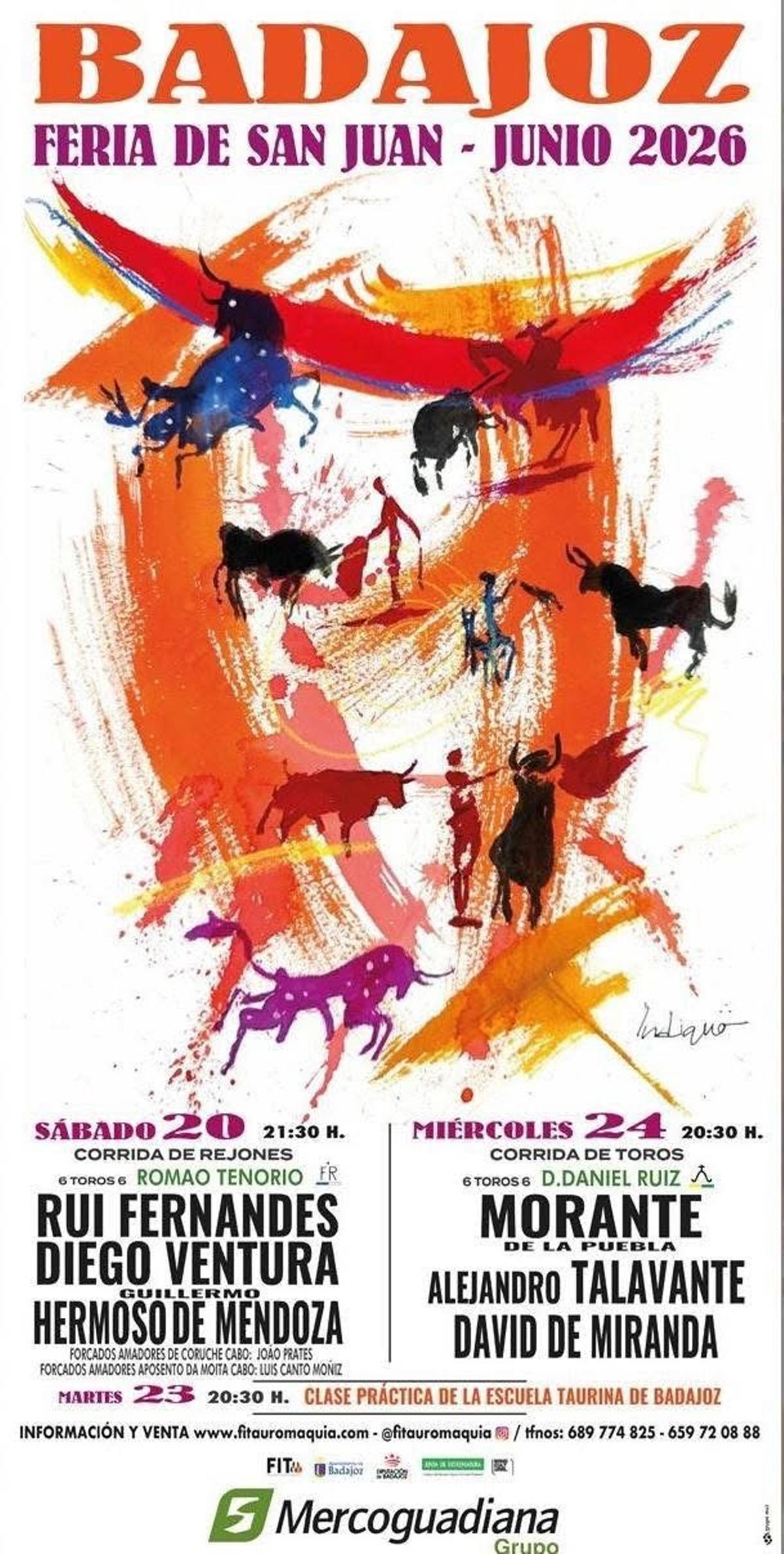 Cartel de la Feria de San Juan de Badajoz.