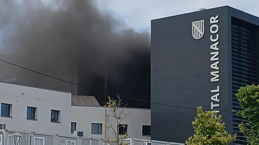Declarado un incendio en el hospital de Manacor
