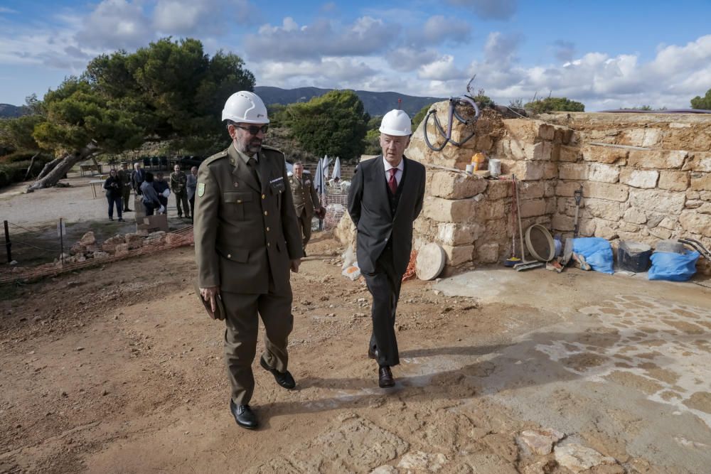 Visita a las obras del Castell de Sant Carles de Palma