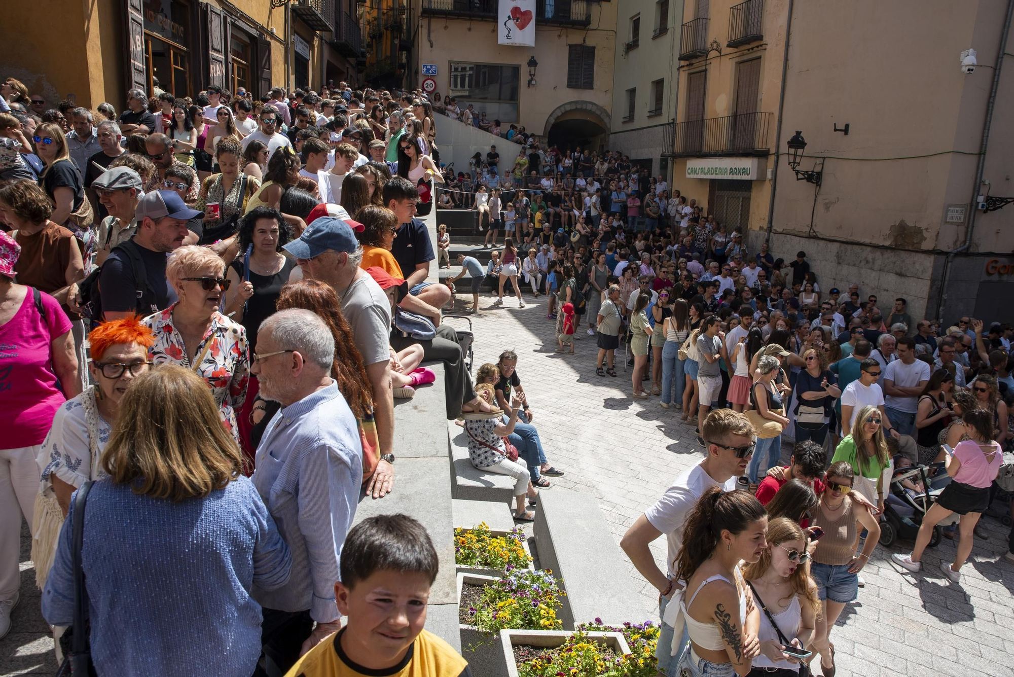 Ple de Patum i cercavila del Tabal a Berga