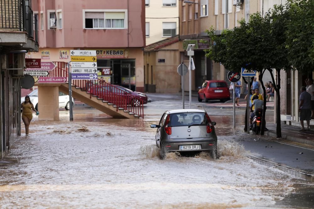 Imágenes de la lluvia en Murcia