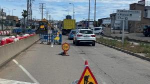 Obras en el polígono Francolí de Tarragona, con una afectación al tráfico que se alargará hasta el 15 de mayo.