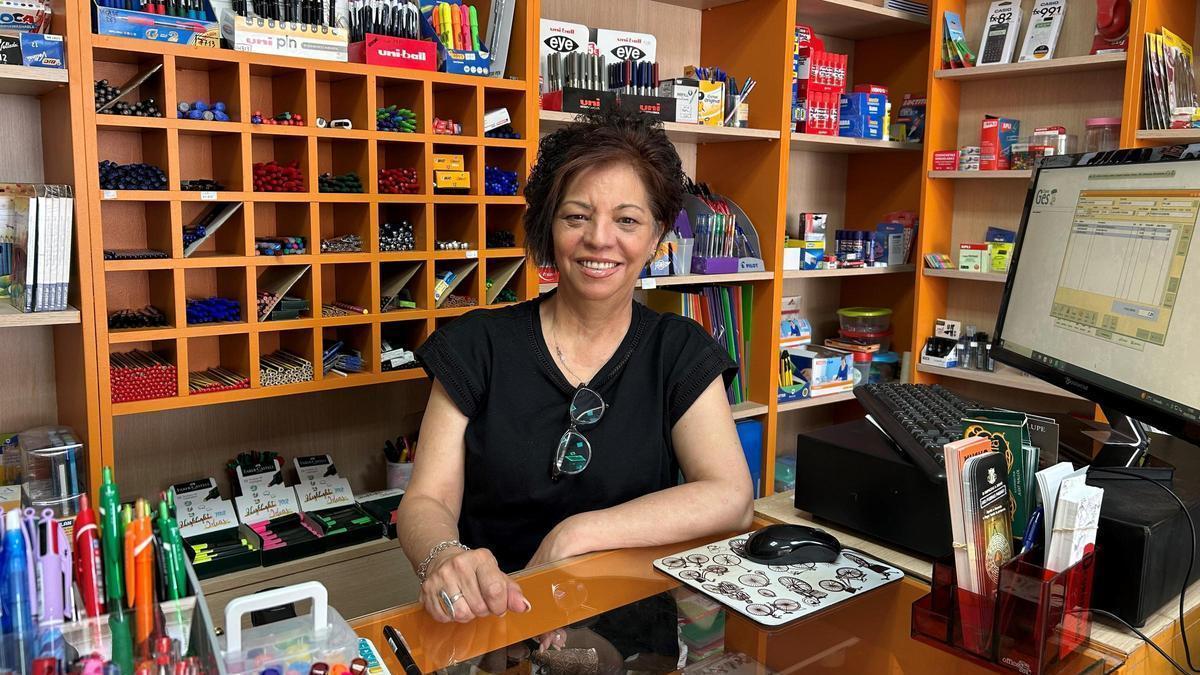 Lucía Núñez, librera en Cáceres.