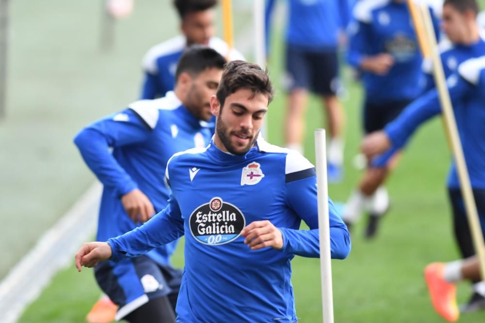 Sesión a puerta cerrada en Riazor