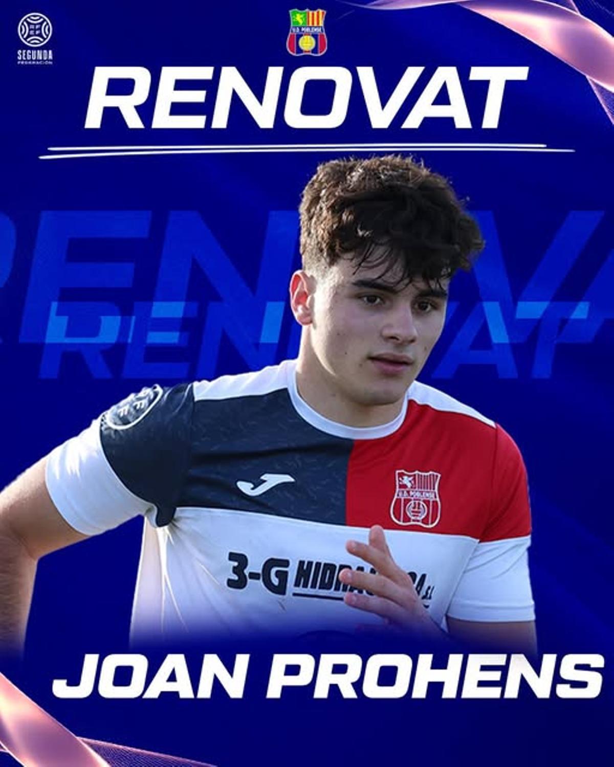 Joan Prohens, joven delantero del Poblense, también está en la agenda del filial.