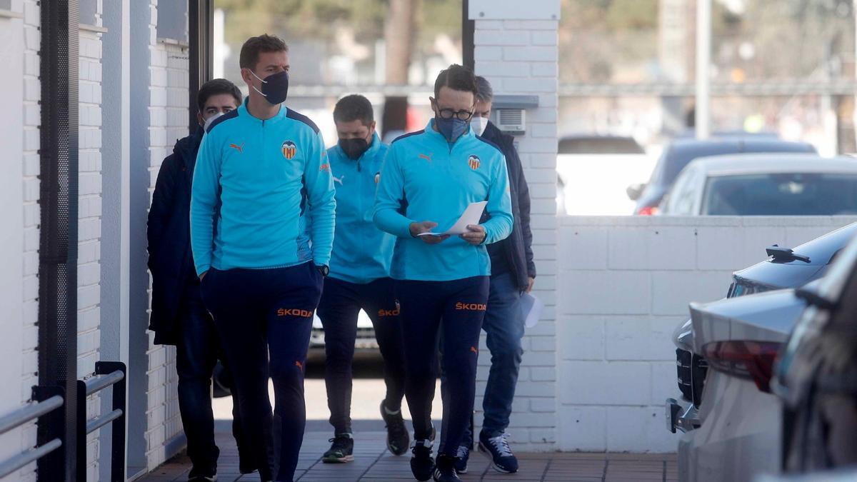 Bordalás antes del Atlético Baleares-Valencia CF