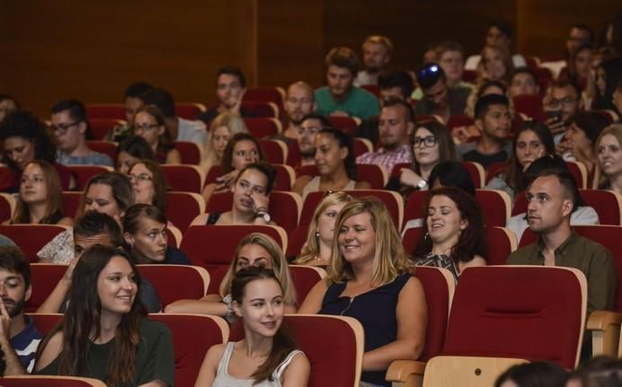 06/2017 TEROR GRAN CANARIA. Bienvenida a los alumnos de Erasmus curso 2017/18 de la ULPGC en Teror. FOTO: J.PÉREZ CURBELO