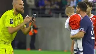 El día que Rajkovic, próximo fichaje del Real Mallorca, fotografió a su hijo con Messi