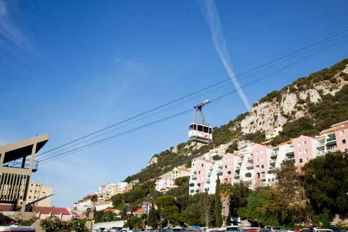 Teleférico hasta la cima del Peñón de Gibraltar.