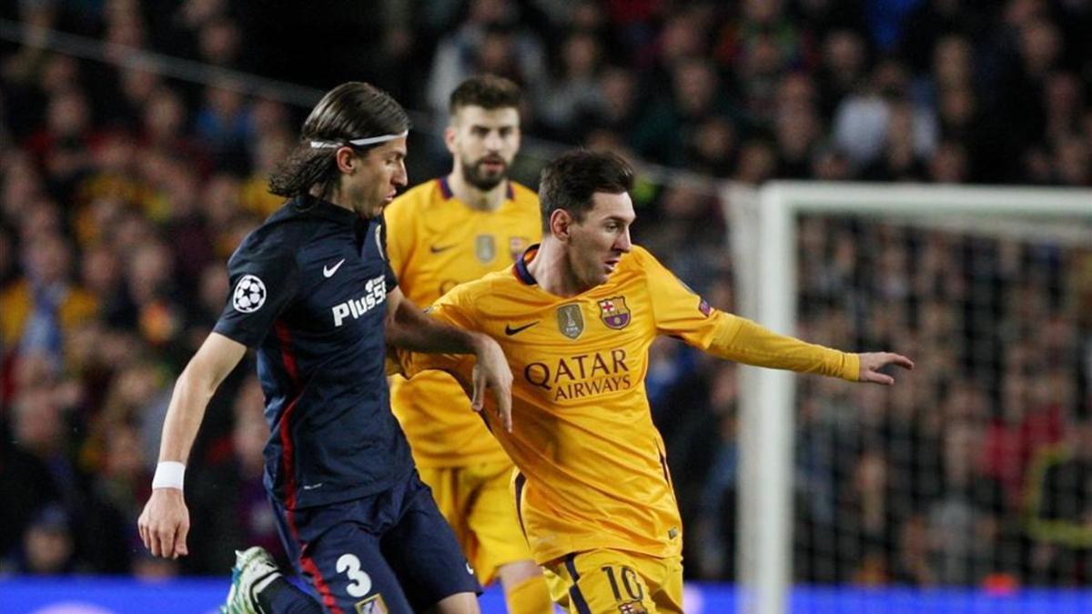 Filipe Luis admira a Messi y Piqué