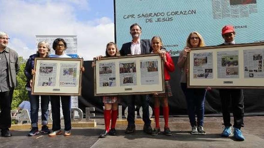 Premio especial Xerais 1º S. Corazón de Jesús, 2º Eduardo Pondal y 3º Chans