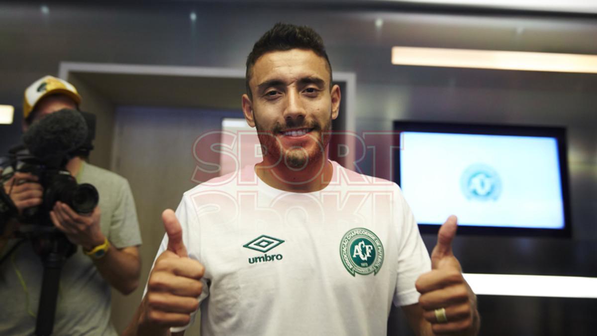 Alan Ruschel, este domingo en Barcelona fotografiado para SPORT