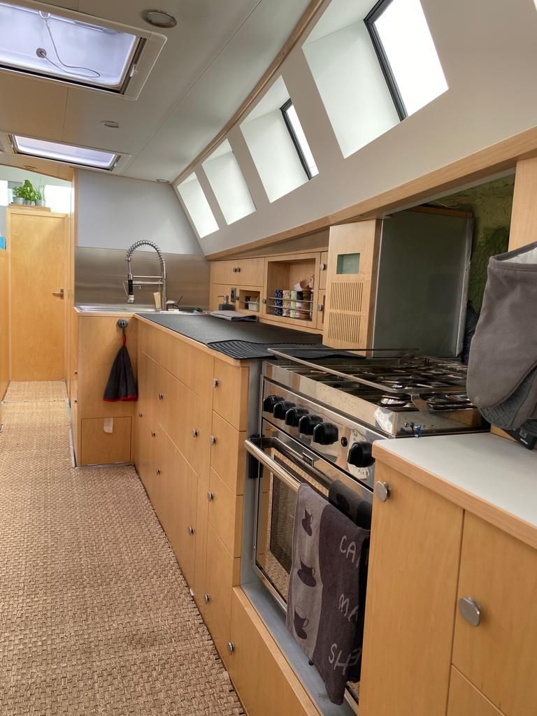 La cocina del barco.