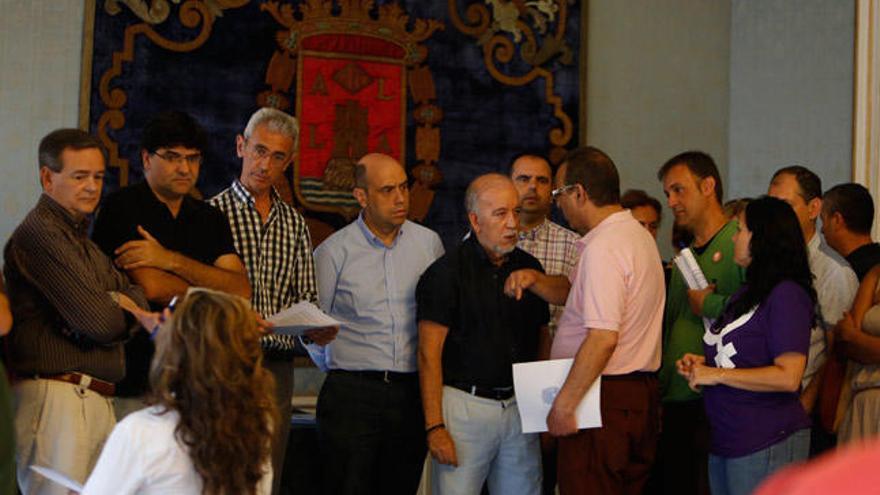 El ensayo del pleno de investidura celebrado esta mañana en el Ayuntamiento