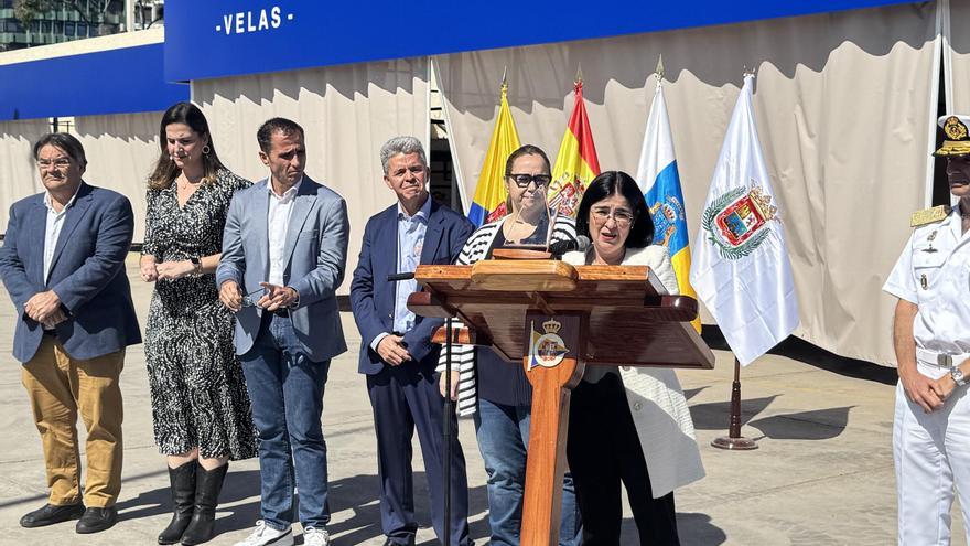 Carolina Darias inaugura la nueva zona de marina en el RCNGC con mejoras para windsurf y piragüismo